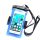PVC vízálló karpántos telefontok - kék