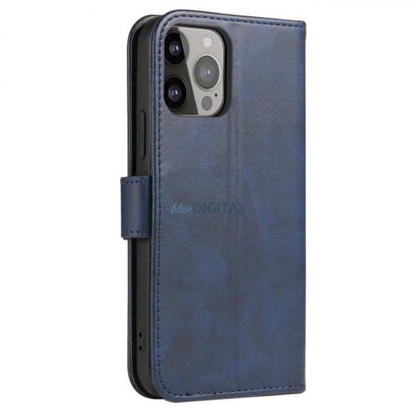 Magnet Case Cover Xiaomi Redmi Note 12 Pro+ flipes tok pénztárcával és állvánnyal kék