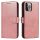 Magnet Case Cover for Xiaomi Redmi Note 12 flipes tok pénztárcával és állvánnyal rózsaszín