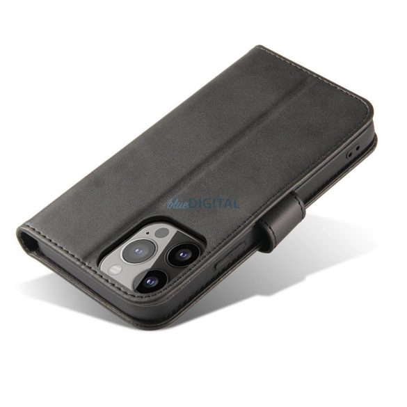 Magnet Case Cover for Oppo Reno 8 T 5G / Oppo A1 Pro flipes tok pénztárcával és állvánnyal Fekete