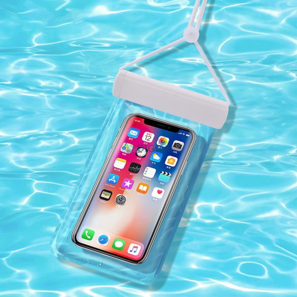 Vízálló telefontok 115 mm x 220 mm, medencéhez, strandra fehér