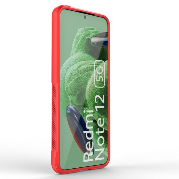 Magic Shield tok Xiaomi Redmi Note 12 5G / Poco X5 5G Rugalmas Armortok Piros