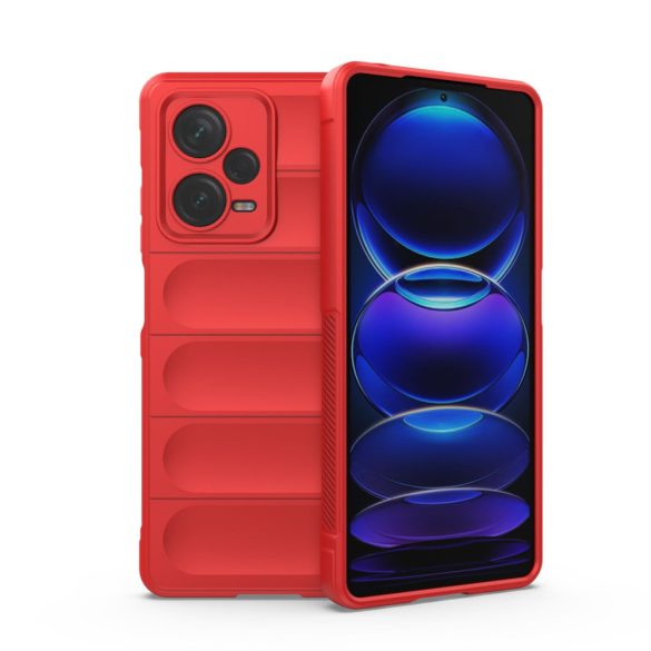 Magic Shield tok Xiaomi Redmi Note 12 Pro+ Rugalmas Armor tok piros