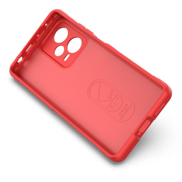 Magic Shield tok Xiaomi Redmi Note 12 Pro+ Rugalmas Armor tok piros