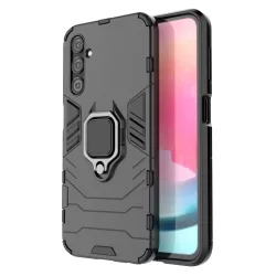   Ring Armor tok Samsung Galaxy A24 4G Armor tok mágneses tartó gyűrű fekete