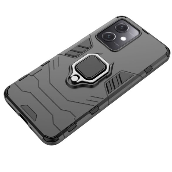 Ring Armor Case Xiaomi Redmi Note 12 5G / Poco X5 5G Armor Cover mágneses tartó gyűrű fekete tok
