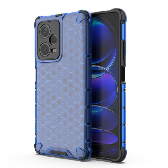 Honeycomb tok Xiaomi Redmi Note 12 Pro+ Armor hibrid tok kék