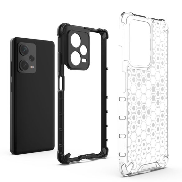 Honeycomb tok Xiaomi Redmi Note 12 Pro+ Armor hibrid tok kék