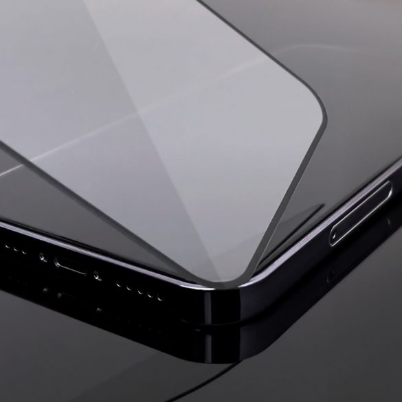 Edzett üveg Xiaomi Poco F5 Pro 9H Wozinsky Frame Full Glue edzett üveggel - Fekete fólia