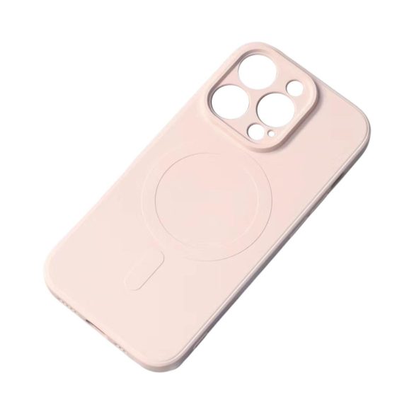 iPhone 14 szilikon tok Magsafe - rózsaszín