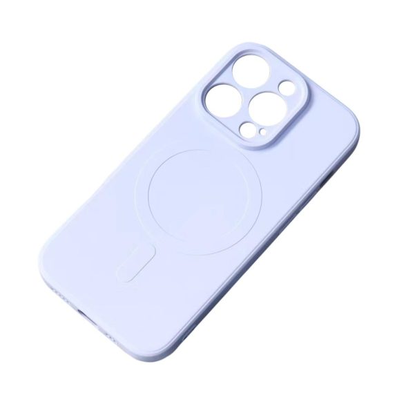 iPhone 14 Pro Max szilikon mágneses tok Magsafe - világoskék