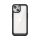 iPhone 15 Plus Outer Space megerősített tok Rugalmas kerettel - fekete
