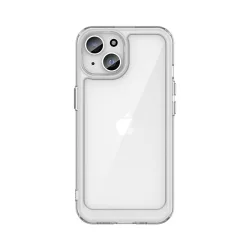   iPhone 15 Plus Outer Space megerősített tok Rugalmas kerettel - átlátszó