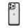 iPhone 15 Pro Max Outer Space megerősített tok Rugalmas kerettel - fekete