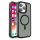 Mágneses színes matt tok iPhone 15 Pro Max - fekete
