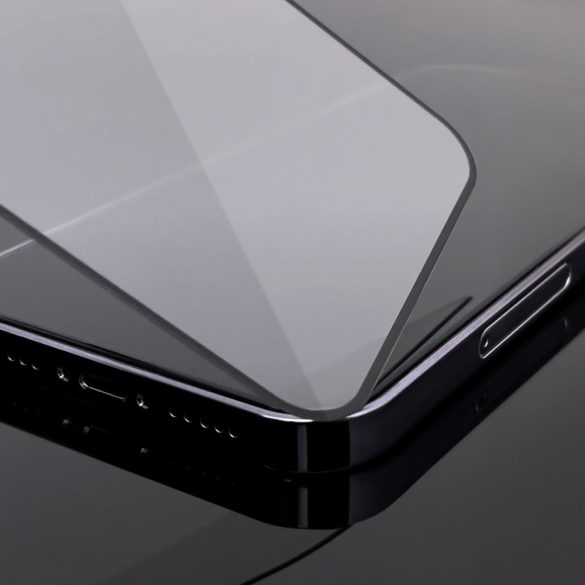 2db teljes képernyős edzett üveg kerettel tokbarát Wozinsky Full Glue iPhone 15 - Fekete fólia