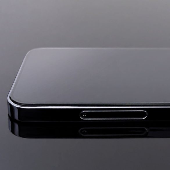 Szuper tartós teljes képernyős Edzett üveg kerettel tokbarát Wozinsky Full Glue iPhone 15 - Fekete fólia