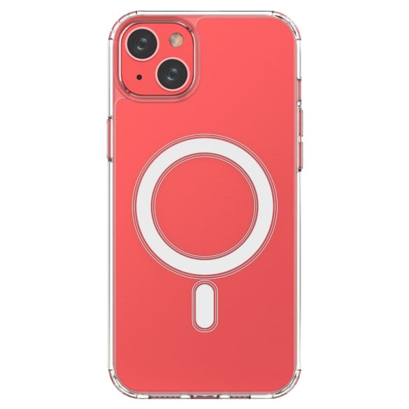 MagSafe mágneses tok iPhone 15 Plus készülékhez átlátszó mágneses tok