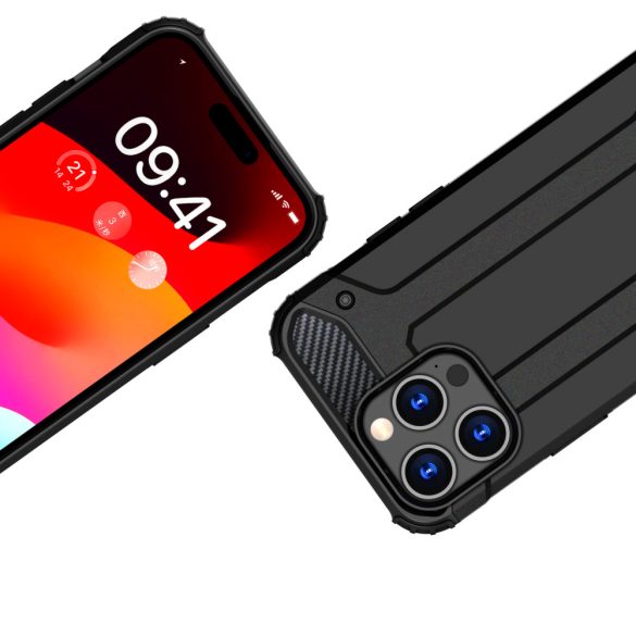 iPhone 15 Pro Hybrid Armor tok - kék