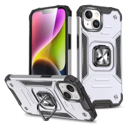   Wozinsky Ring Armor iPhone 15 Plus iPhone 15 Plus gyűrűs Armor tok - Ezüst