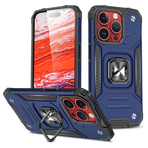 Wozinsky Ring Armor iPhone 15 Pro Max Ring Armor tok - Kék