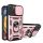 Hybrid Armor Camshield tok állvánnyal és kameravédővel iPhone 15 Plus - Rózsaszín
