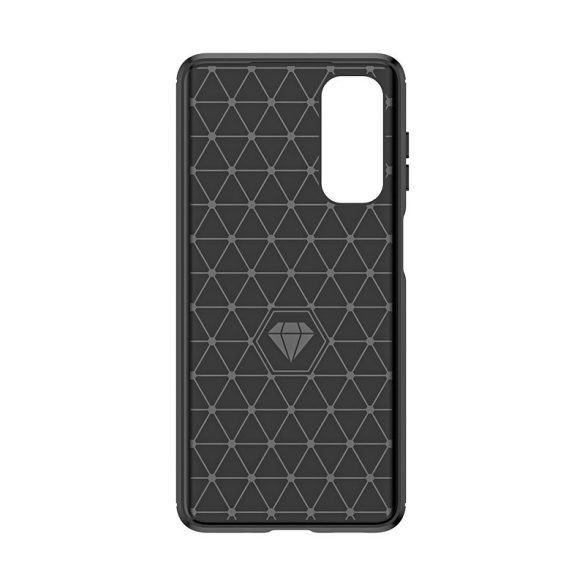 Rugalmas Carbon mintás tok Samsung Galaxy M54 Carbon Case - fekete