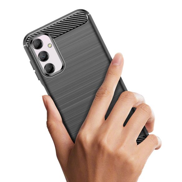 Rugalmas Carbon mintás tok Samsung Galaxy M14 Carbon tok - fekete