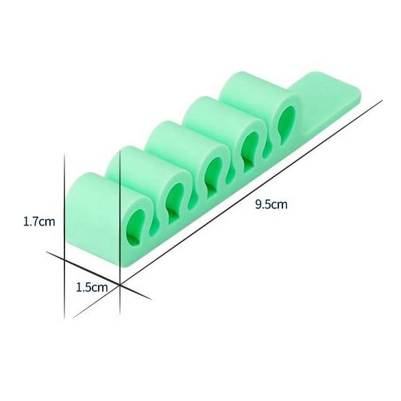Szilikon irodai szervező - zöld