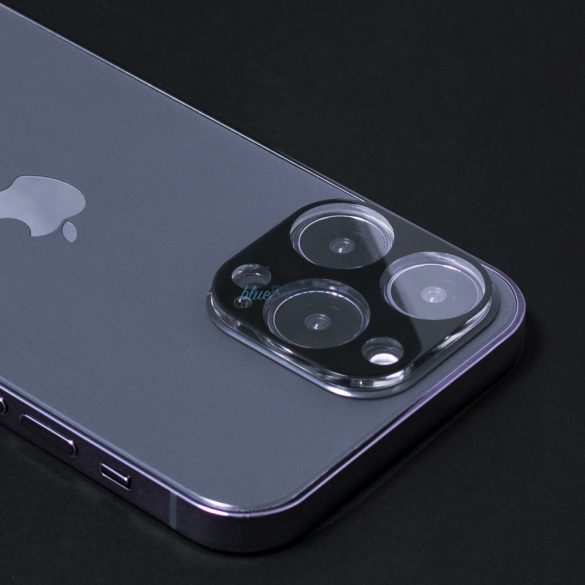9H edzett üveg iPhone 15 Wozinsky teljes kameraüveg - fekete