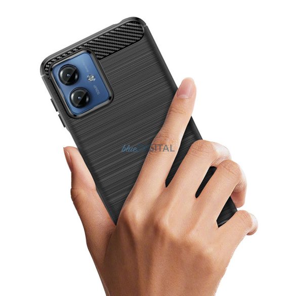 Carbon Case szilikon tok Motorola G14 - fekete