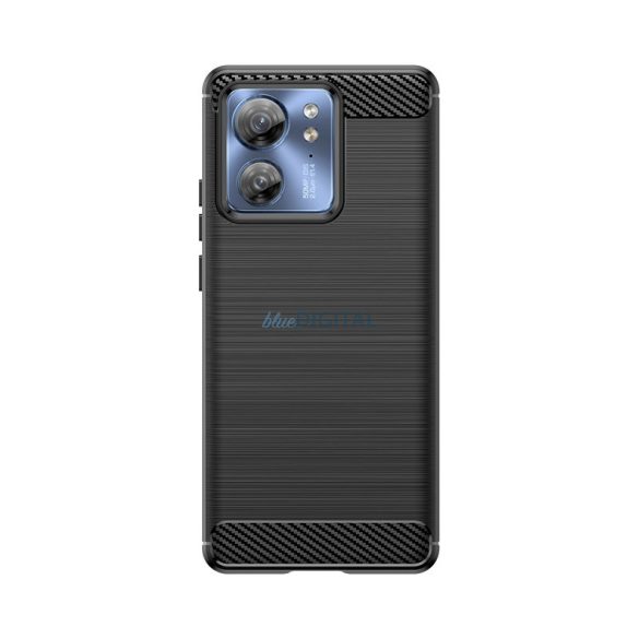 Carbon Case szilikon tok Motorola Edge 40 - fekete