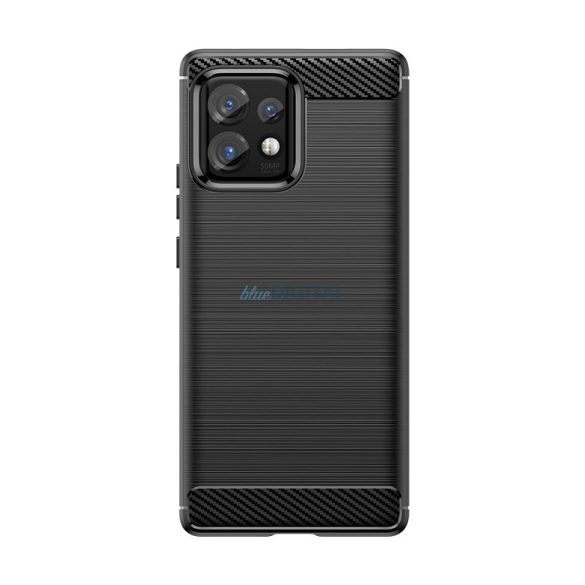 Carbon Case szilikon tok Motorola Edge 40 Pro - fekete