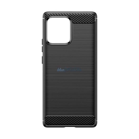 Carbon Case szilikon tok Motorola Edge 40 Pro - fekete