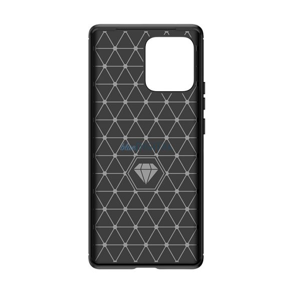 Carbon Case szilikon tok Motorola Edge 40 Pro - fekete