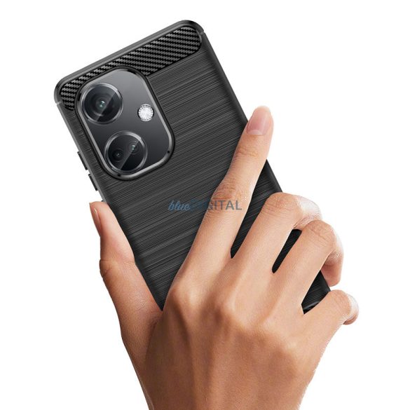 Carbon Case szilikon tok OnePlus Nord CE3 5G/ Oppo K11 5G - fekete