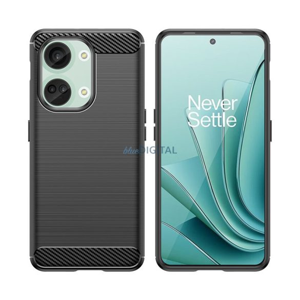 Carbon Case szilikon tok OnePlus Ace 2V/OnePlus Nord 3 - fekete