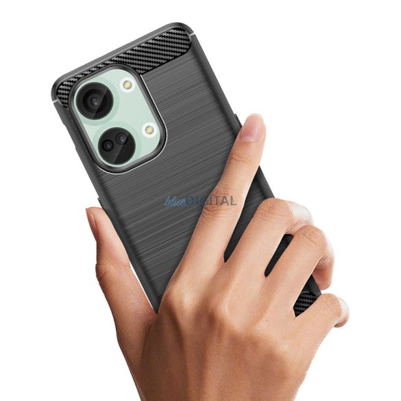 Carbon Case szilikon tok OnePlus Ace 2V/OnePlus Nord 3 - fekete