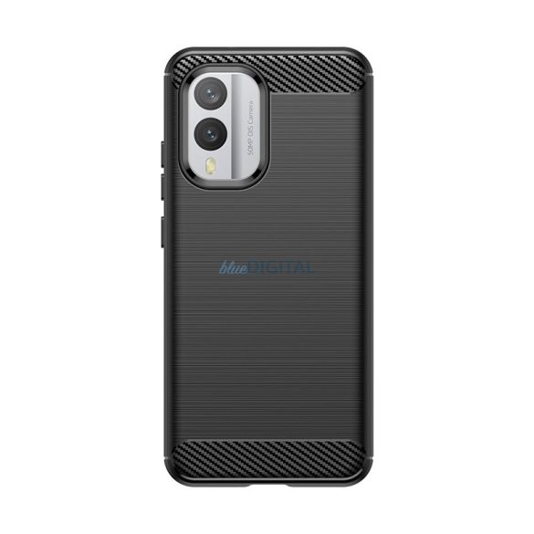 Carbon Case szilikon tok Nokia X30 - fekete