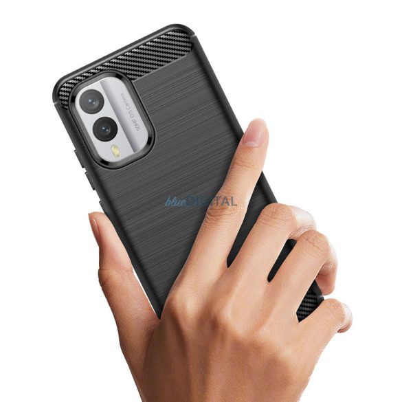 Carbon Case szilikon tok Nokia X30 - fekete