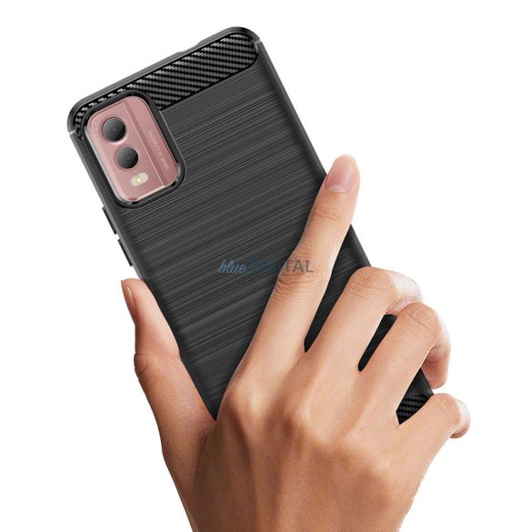 Carbon Case szilikon tok Nokia C32 - fekete