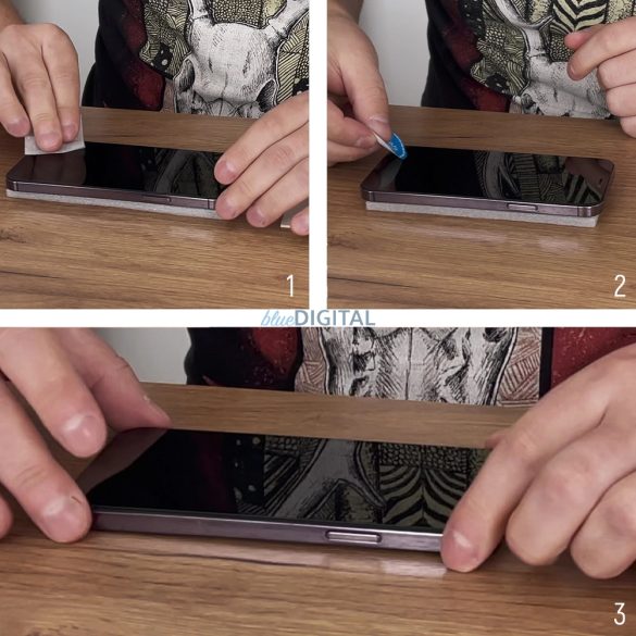 Tartós Wozinsky Full Glue Full Screen edzett üvegkeret Xiaomi Redmi 12 - Fekete