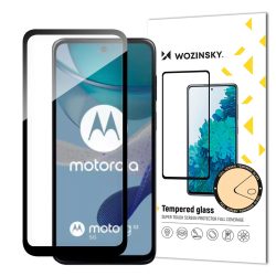   Tartós Wozinsky Full Glue edzett üveg Motorola G53 teljes képernyőkeret - Fekete
