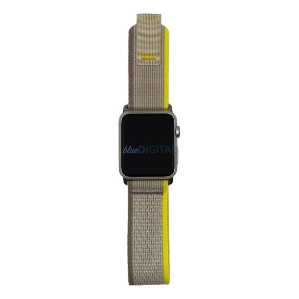 Trail tépőzáras szíj Apple Watch 38/40/41 mm - világosszürke