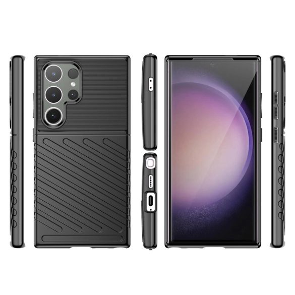 Armor Thunder tok Samsung Galaxy S24 Ultra készülékhez - fekete