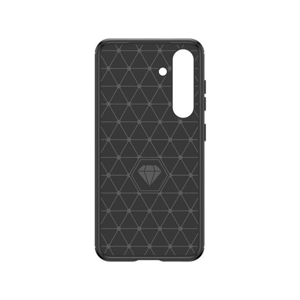 Etui Case Carbon Samsung Galaxy S24 rugalmas szilikon tok - fekete