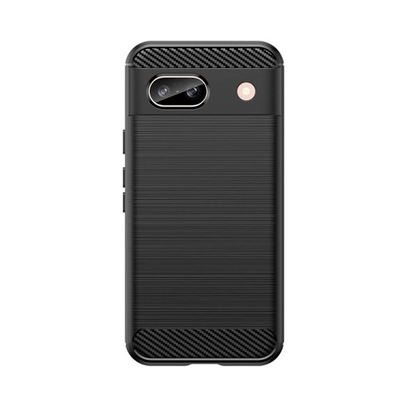 Etui Carbon Case Google Pixel 8A Rugalmas szilikon tok - fekete