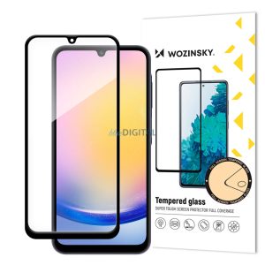 Wozinsky Full Glue edzett üveg fekete keret Samsung Galaxy A25