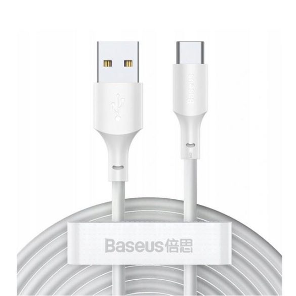 Kábel USB USB-C 5A 40W 1.5m alapja Simple bölcsesség Tzcatzj-02 fehér készlet 2 db