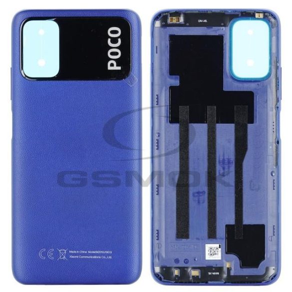 Akumulátor fedél Xiaomi POCO M3 Kék 55050000Q79X Eredeti szervízcsomag